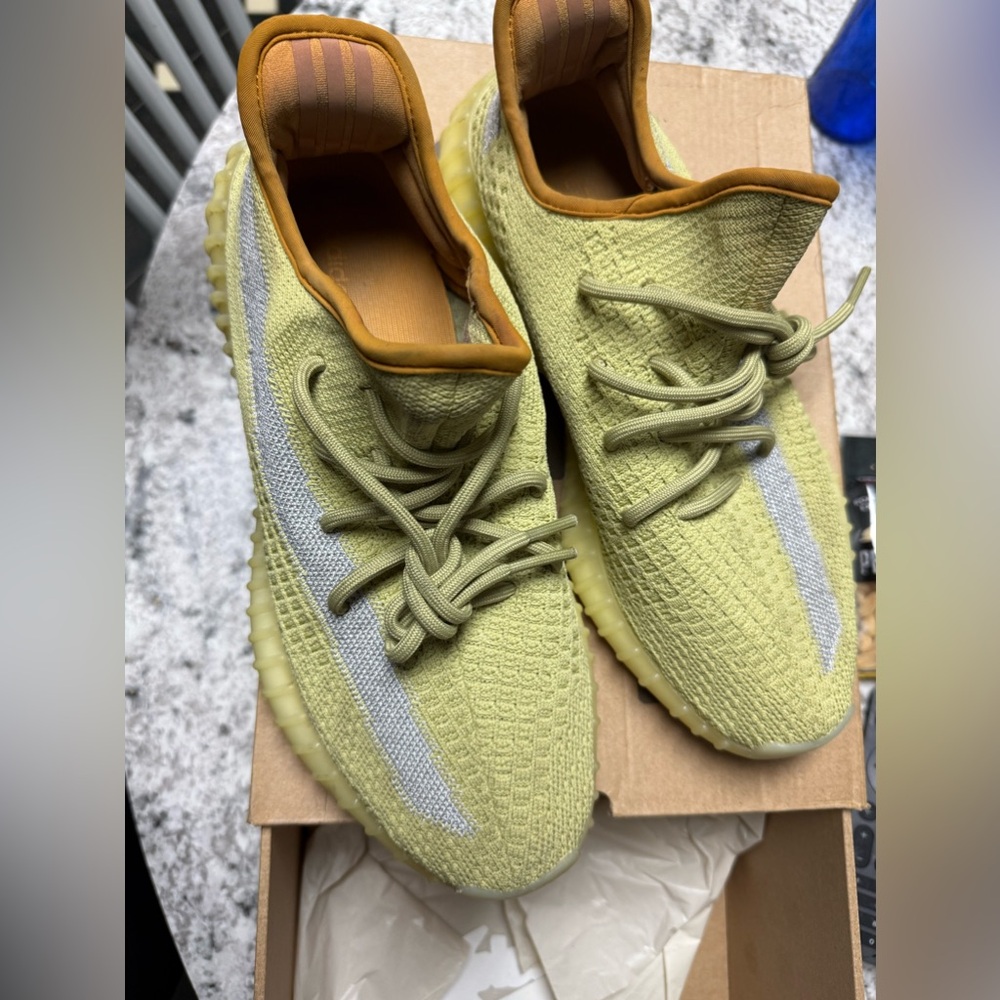 Yeezy boost 350 v2 green sneakers